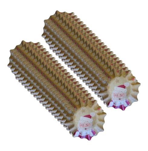schenken-24 Weihnachten/Teller / 4er Set/Adventsteller/Nikolaus/Pappe/Plätzchen, Anzahl:10 x 4 (=40 Stück), Weihnachtsteller:Stern - Motiv 2-3.5 cm hoch von schenken-24