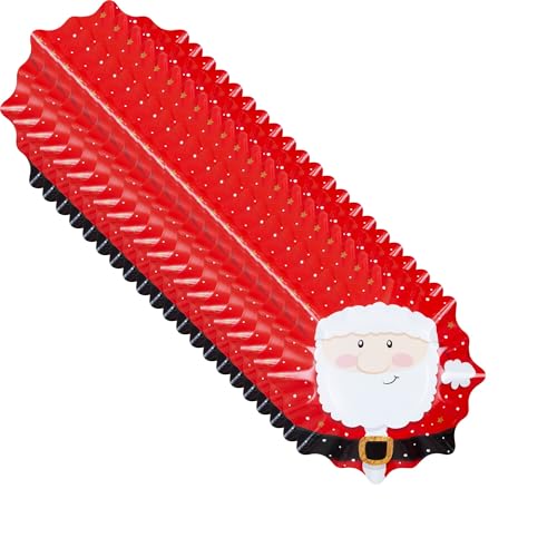 schenken-24 Weihnachten/Teller / 4er Set/Adventsteller/Nikolaus/Pappe/Plätzchen, Anzahl:5 x 4 (=20 Stück), Weihnachtsteller:Stern - Motiv 7-4.5 cm hoch von schenken-24