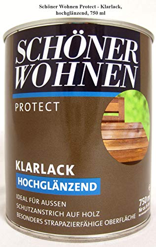 Protect Klarlack - Alkydharzlack, hochglänzend, farblos, 750 ml von schenken und wohnen