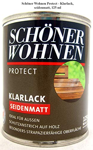 Protect Klarlack - Alkydharzlack, seidenmatt, farblos, 125 ml von schenken und wohnen