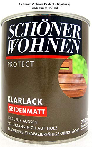 Protect Klarlack - Alkydharzlack, seidenmatt, farblos, 750 ml von schenken und wohnen