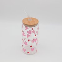 Trinkglas Mit Deckel Und Strohhalm | Herzen Kaffeebecher To Go Geschenk Idee Liebe Muttertag Matcha Glas Geburtstag Eiskaffee von schickGEMACHT3oak