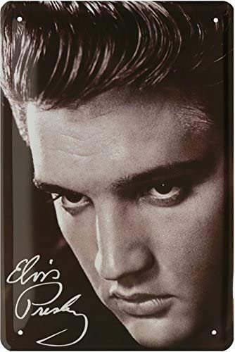 Blechschilder Elvis Presley Bekannte Persönlichkeiten Celebrities Deko Schild Metallschild Retro Türschild Vintage Eingang Geschenk zum Geburtstag oder Weihnachten 20x30 cm von schilderkreis24