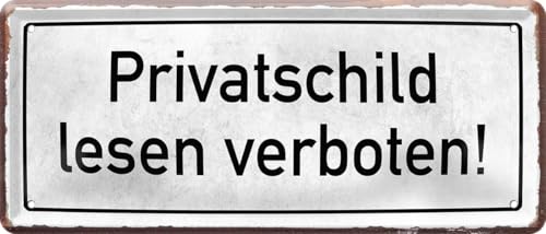 "Schilderkreis24 Blechschild 28x12 cm - 'Privatschild: Lesen verboten!'" "Schilderkreis24 Blechschild 28x12 cm - 'Privatschild: Lesen verboten!'" von schilderkreis24