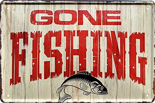 schilderkreis24 - „Gone Fishing“ – Blechschild 20 x 30 cm für Angelfreunde und Outdoor-Fans schilderkreis24 - „Gone Fishing“ – Blechschild 20 x 30 cm für Angelfreunde und Outdoor-Fans von schilderkreis24