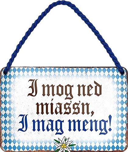 schilderkreis24 – Blechschild Bayrischer Spruch “I mog ned“ Deko Geschenkidee Mann Frau 18x12cm schilderkreis24 – Blechschild Bayrischer Spruch “I mog ned“ Deko Geschenkidee Mann Frau 18x12cm von schilderkreis24