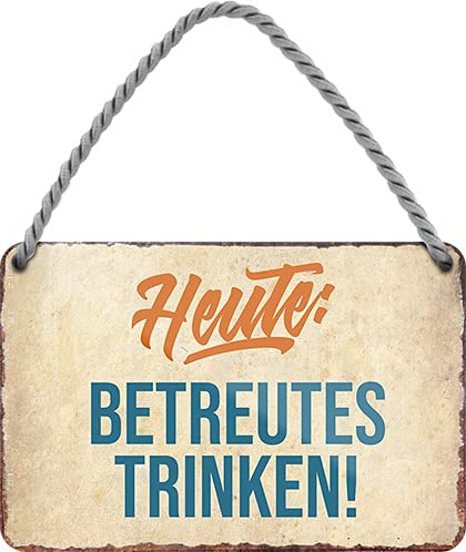 schilderkreis24 – Blechschild Lustiger Bier Spruch “ Heute: Betreutes Trinken! “ Deko Küche Bar Theke Biergarten Stammtisch Kneipe Humor witzige Geschenkidee Geburtstag Weihnachten 18x12 cm schilderkreis24 – Blechschild Lustiger Bier Spruch “ Heute: Betreutes Trinken! “ Deko Küche Bar Theke Biergarten Stammtisch Kneipe Humor witzige Geschenkidee Geburtstag Weihnachten 18x12 cm von schilderkreis24