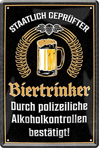 schilderkreis24 – Blechschild Lustiger Bier Spruch "Staatlich Geprüfter" Deko Küche Bar Theke Biergarten Stammtisch Kneipe Humor witzige Geschenkidee 20x30 cm schilderkreis24 – Blechschild Lustiger Bier Spruch "Staatlich Geprüfter" Deko Küche Bar Theke Biergarten Stammtisch Kneipe Humor witzige Geschenkidee 20x30 cm von schilderkreis24