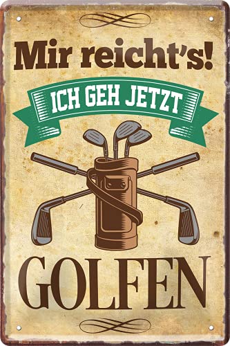 schilderkreis24 – Blechschild Lustiger Golf Spruch “Mir reicht's Golfen“ 20x30 cm schilderkreis24 – Blechschild Lustiger Golf Spruch “Mir reicht's Golfen“ 20x30 cm von schilderkreis24