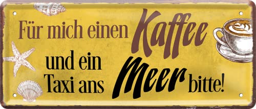 schilderkreis24 – Blechschild Lustiger Kaffee Spruch “Für mich einen Kaffee..“ Deko Humor Bistro Geschenkidee Mann Frau 28x12 cm schilderkreis24 – Blechschild Lustiger Kaffee Spruch “Für mich einen Kaffee..“ Deko Humor Bistro Geschenkidee Mann Frau 28x12 cm von schilderkreis24