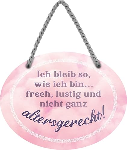 schilderkreis24 – Blechschild Lustiger Spruch “Ich bleib so, wie ich bin“ Deko Geschenkidee Frau 18x14cm schilderkreis24 – Blechschild Lustiger Spruch “Ich bleib so, wie ich bin“ Deko Geschenkidee Frau 18x14cm von schilderkreis24