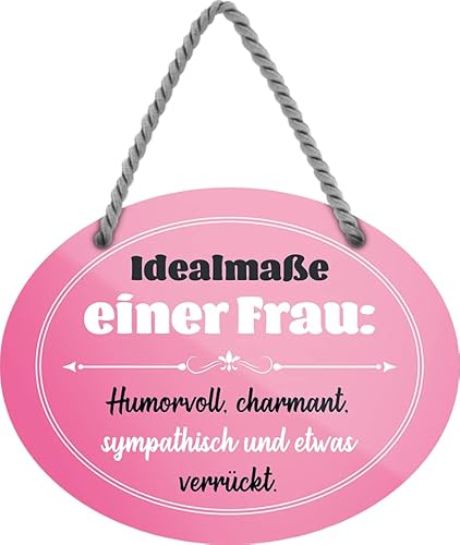 schilderkreis24 – Blechschild Lustiger Spruch “Idealmaße einer Frau“ Deko Geschenkidee Mann Frau 18x14cm schilderkreis24 – Blechschild Lustiger Spruch “Idealmaße einer Frau“ Deko Geschenkidee Mann Frau 18x14cm von schilderkreis24