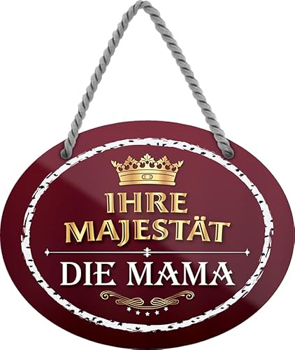 schilderkreis24 – Blechschild Lustiger Spruch “Ihre Majestät. Die Mama.“ Deko Geschenkidee Mann Frau 18x14cm schilderkreis24 – Blechschild Lustiger Spruch “Ihre Majestät. Die Mama.“ Deko Geschenkidee Mann Frau 18x14cm von schilderkreis24