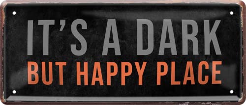 schilderkreis24 – Blechschild Lustiger Spruch “It's a dark but happy place“ Deko Humor Geschenkidee Mann Frau 28x12 cm schilderkreis24 – Blechschild Lustiger Spruch “It's a dark but happy place“ Deko Humor Geschenkidee Mann Frau 28x12 cm von schilderkreis24