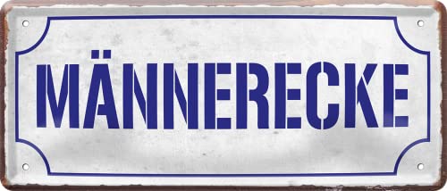 schilderkreis24 – Blechschild Lustiger Spruch “Männerecke“ Deko Humor Geschenkidee Mann Frau 28x12 cm schilderkreis24 – Blechschild Lustiger Spruch “Männerecke“ Deko Humor Geschenkidee Mann Frau 28x12 cm von schilderkreis24