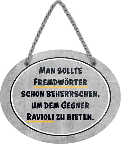 schilderkreis24 – Blechschild Lustiger Spruch “Man sollte Fremdwörter schon beherrschen..“ Deko Geschenkidee Mann Frau 18x14cm schilderkreis24 – Blechschild Lustiger Spruch “Man sollte Fremdwörter schon beherrschen..“ Deko Geschenkidee Mann Frau 18x14cm von schilderkreis24