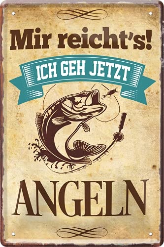 schilderkreis24 – Blechschild Lustiger Spruch “Mir reicht's Angeln“ 20x30 cm schilderkreis24 – Blechschild Lustiger Spruch “Mir reicht's Angeln“ 20x30 cm von schilderkreis24