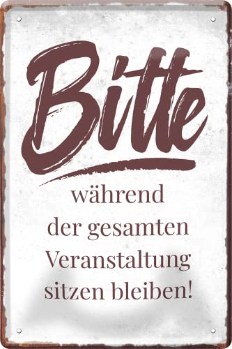 schilderkreis24 – Blechschild Lustiger Spruch “Während der gesamten Veranstaltung..“ Deko Geschenkidee Mann Frau 20x30cm schilderkreis24 – Blechschild Lustiger Spruch “Während der gesamten Veranstaltung..“ Deko Geschenkidee Mann Frau 20x30cm von schilderkreis24
