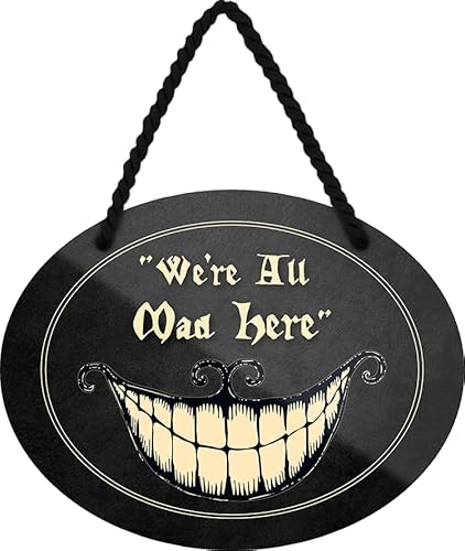 schilderkreis24 – Blechschild Lustiger Spruch “We're all mad here“ Deko Geschenkidee Mann Frau 18x14cm schilderkreis24 – Blechschild Lustiger Spruch “We're all mad here“ Deko Geschenkidee Mann Frau 18x14cm von schilderkreis24