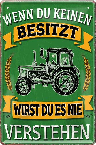 schilderkreis24 Blechschild 20x30cm – Lustiges Schild für Landwirte und Traktor-Fans, Deko & Geschenkidee (Wenn du keinen besitzt verstehen) schilderkreis24 Blechschild 20x30cm – Lustiges Schild für Landwirte und Traktor-Fans, Deko & Geschenkidee (Wenn du keinen besitzt verstehen) von schilderkreis24