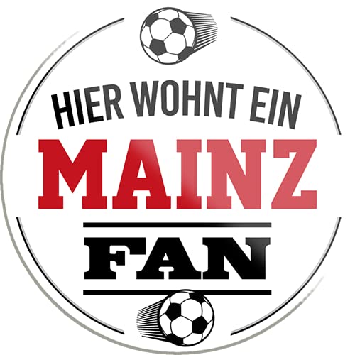schilderkreis24 – Fußball Magnet “Mainz Fan“ Deko Kühlschrankmagnet Artikel Sport Verein Geschenkidee Club Weihnachten Fußball Fan Liebhaber Begeisterte 8x8 cm von schilderkreis24