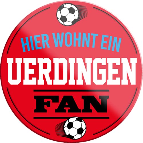 schilderkreis24 – Fußball Magnet “Uerdingen Fan“ Deko Kühlschrankmagnet Artikel Sport Verein Geschenkidee Club Weihnachten Fußball Fan Liebhaber Begeisterte 8x8 cm von schilderkreis24