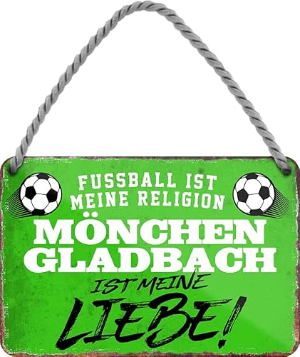schilderkreis24 – Blechschild Lustiger Spruch Deko Artikel Sport Verein Geschenkidee Männer Club Fußball Fan 18x12 cm (Fussball Religion Mönchen Gladbach) schilderkreis24 – Blechschild Lustiger Spruch Deko Artikel Sport Verein Geschenkidee Männer Club Fußball Fan 18x12 cm (Fussball Religion Mönchen Gladbach) von schilderkreis24