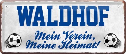 schilderkreis24 – Fußballschild Waldhof “Mein Verein, Meine Heimat!“ Deko Garage Artikel Sport Verein Geschenkidee Club Weihnachten Fußball Fan Liebhaber Begeisterte 28x12 cm von schilderkreis24