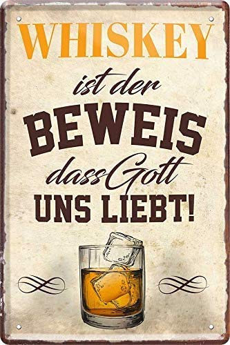 schilderkreis24 Lustiger Alkohol Whisky Spruch “Whiskey ist der Beweis.“ Deko schottischer irischer Scotch Bar Kneipe Pub Theke Geschenkidee Geburtstag Weihnachten Spirituosen-Fans 20x30 cm schilderkreis24 Lustiger Alkohol Whisky Spruch “Whiskey ist der Beweis.“ Deko schottischer irischer Scotch Bar Kneipe Pub Theke Geschenkidee Geburtstag Weihnachten Spirituosen-Fans 20x30 cm von schilderkreis24