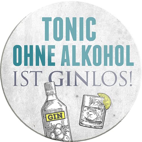schilderkreis24 – Lustiger Gin Tonic Spruch “Tonic ohne Alkohol ist ginlos!“ Magnet Deko Kühlschrankmagnet Bar Küche Pub Theke Geschenkidee Cocktail Longdrink Spirituosen Trinker 8x8 cm schilderkreis24 – Lustiger Gin Tonic Spruch “Tonic ohne Alkohol ist ginlos!“ Magnet Deko Kühlschrankmagnet Bar Küche Pub Theke Geschenkidee Cocktail Longdrink Spirituosen Trinker 8x8 cm von schilderkreis24