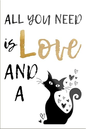 schilderkreis24 – Lustiger Spruch “All You Need is .Cat“ Magnet Katze Deko Kühlschrankmagnet Humor Geschenkidee Geburtstag Weihnachten 9x6 cm von schilderkreis24