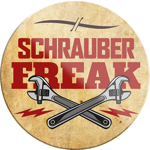 schilderkreis24 – Lustiger Spruch Schrauber Freak Handwerker Magnet Deko Kühlschrankmagnet Garage Werkstatt Geschenkidee Mechaniker Schrauber 8x8 cm schilderkreis24 – Lustiger Spruch Schrauber Freak Handwerker Magnet Deko Kühlschrankmagnet Garage Werkstatt Geschenkidee Mechaniker Schrauber 8x8 cm von schilderkreis24