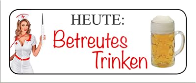schilderkreis24 – Magnet Lustiger Bier Spruch “Heute: Betreutes Trinken“ Deko Geschenkidee Mann Frau 9,3x4cm schilderkreis24 – Magnet Lustiger Bier Spruch “Heute: Betreutes Trinken“ Deko Geschenkidee Mann Frau 9,3x4cm von schilderkreis24