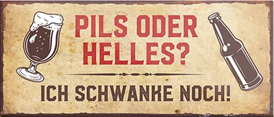 schilderkreis24 – Magnet Lustiger Bier Spruch “Pils oder Helles?“ Deko Geschenkidee Mann Frau 9,3x4cm von schilderkreis24