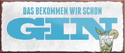 schilderkreis24 – Magnet Lustiger Gin Spruch “Das bekommen wir Schon Gin!“ Deko Geschenkidee Mann Frau 9,3x4cm von schilderkreis24