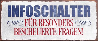 schilderkreis24 – Magnet Lustiger Spruch “Infoschalter..bescheuerte Fragen“ Deko Geschenkidee Mann Frau 9,3x4cm schilderkreis24 – Magnet Lustiger Spruch “Infoschalter..bescheuerte Fragen“ Deko Geschenkidee Mann Frau 9,3x4cm von schilderkreis24