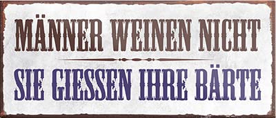 schilderkreis24 – Magnet Lustiger Spruch “Männer weinen Nicht“ Deko Geschenkidee Mann 9,3x4cm schilderkreis24 – Magnet Lustiger Spruch “Männer weinen Nicht“ Deko Geschenkidee Mann 9,3x4cm von schilderkreis24