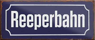 schilderkreis24 – Magnet Straßenschild “Reeperbahn“ Deko Geschenkidee Mann Frau 9,3x4cm von schilderkreis24