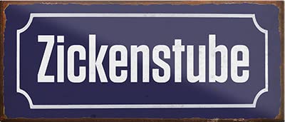 schilderkreis24 – Magnet Straßenschild “Zickenstube“ Deko Geschenkidee Mann Frau 9,3x4cm von schilderkreis24
