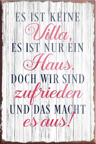 schilderkreis24 – Schöner Spruch “Es ist Keine Villa.“ Magnet Deko Zitat Familie Kühlschrankmagnet Geschenkidee Geburtstag Weihnachten 9x6 cm von schilderkreis24