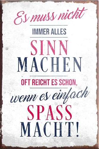 schilderkreis24 – Schöner Spruch “Es muss Nicht Immer Alles Sinn.“ Magnet Deko Zitat Kühlschrankmagnet Geschenkidee Geburtstag Weihnachten 9x6 cm von schilderkreis24