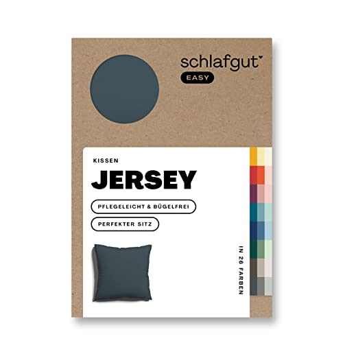 Schlafgut Easy Jersey Kissenbezug 80x80 cm Grey Deep mit 100% Baumwolle, superweicher & atmungsaktiver Kopfkissenbezug Schlafgut Easy Jersey Kissenbezug 80x80 cm Grey Deep mit 100% Baumwolle, superweicher & atmungsaktiver Kopfkissenbezug von schlafgut