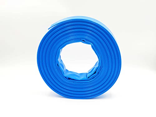 1 1/4 Zoll | 32 mm - 20 Meter - PVC Flachschlauch - Bauschlauch - Industrieschlauch - blau von schlauchmeister24