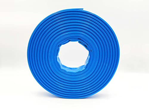 1 1/2 Zoll | 38 mm - 40 Meter - PVC Flachschlauch - Bauschlauch - Industrieschlauch - blau von schlauchmeister24