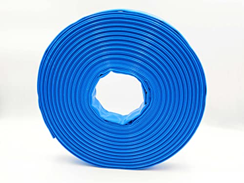 1 1/2 Zoll | 38 mm - 50 Meter - PVC Flachschlauch - Bauschlauch - Industrieschlauch - blau von schlauchmeister24
