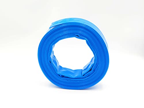 1 1/4 Zoll | 32 mm - 10 Meter - PVC Flachschlauch - Bauschlauch - Industrieschlauch - blau von Gruener Schlauch
