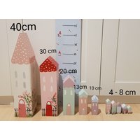 Deko Holzhäuser, Viele Größen, Wunschfarbe, Wunschbemalung von schlotterlotte