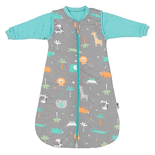 Schlummersack Schlafsack Ganzjährig 90 cm Safari | Babyschlafsack Mit Ärmel Abnehmbar 2.5 Tog | Ganzjahres Schlafsack Baumwolle Schlummersack Schlafsack Ganzjährig 90 cm Safari | Babyschlafsack Mit Ärmel Abnehmbar 2.5 Tog | Ganzjahres Schlafsack Baumwolle von schlummersack