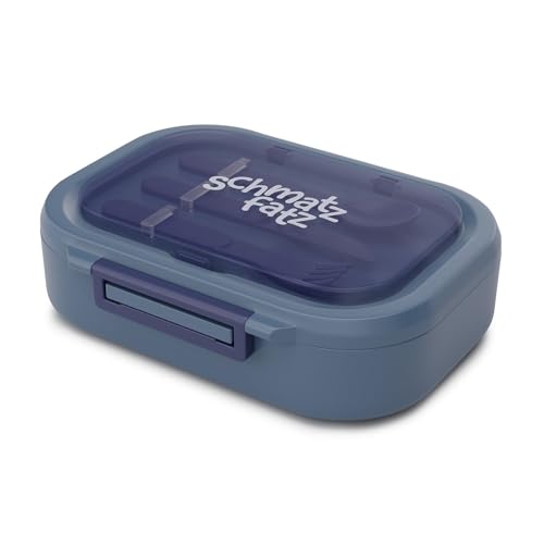schmatzfatz Lunchbox, Unterteilte Brotdose für Erwachsene & Kinder, Lunchbox mit Fächern, Bento-Box für Schule & Kita, BPA-Freie Schuldose Auslaufsicher & Spülmaschinenfest, Jausenbox Unterteilt von schmatzfatz