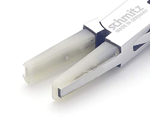 Flachzange 145mm - schmitz 4424HS22 - mit 11mm breiten Kunststof-Greifbacken - ESD/EGB sicher Dissipative - Ableitend - Hightech Werkzeug für den Profi - Made in Germany - Solingen von schmitz